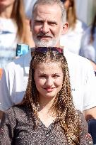 King Felipe And Princess Leonor At Nautical Club - Spain