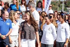 King Felipe And Princess Leonor At Nautical Club - Spain