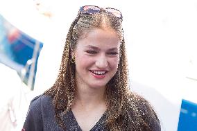 King Felipe And Princess Leonor At Nautical Club - Spain