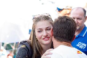 King Felipe And Princess Leonor At Nautical Club - Spain