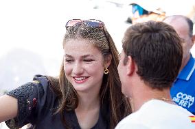 King Felipe And Princess Leonor At Nautical Club - Spain