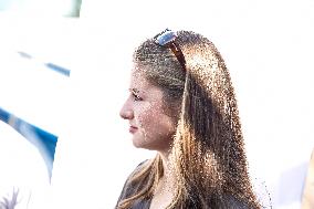 King Felipe And Princess Leonor At Nautical Club - Spain