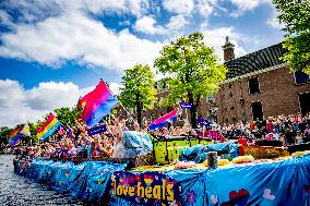 Canal Parade in Amsterdam - Netherlands