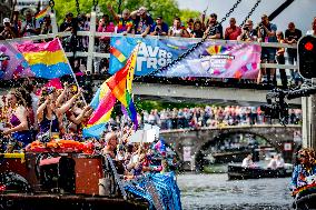 Canal Parade in Amsterdam - Netherlands