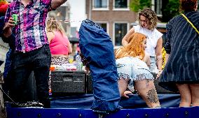 Canal Parade in Amsterdam - Netherlands