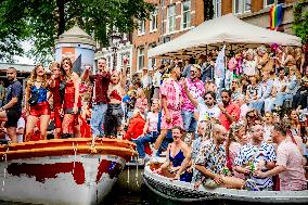 Canal Parade in Amsterdam - Netherlands