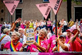 Canal Parade in Amsterdam - Netherlands