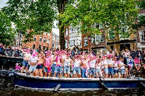Canal Parade in Amsterdam - Netherlands