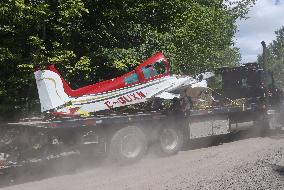 Small Airplane Crashes Near Ottawa Airport - Canada