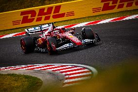 Charles Leclerc Celebrates Qualifying On Pole At The F1 Hungarian Grand Prix - Budapest