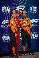 Charles Leclerc Celebrates Qualifying On Pole At The F1 Hungarian Grand Prix - Budapest