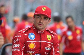 Charles Leclerc Celebrates Qualifying On Pole At The F1 Hungarian Grand Prix - Budapest