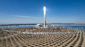 Gobi Desert Multi-energy Complementary Base PV Project Site in Jiuquan