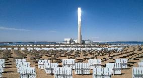 Gobi Desert Multi-energy Complementary Base PV Project Site in Jiuquan