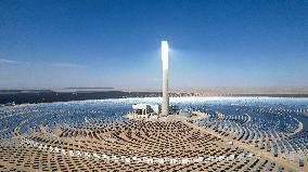 Gobi Desert Multi-energy Complementary Base PV Project Site in Jiuquan