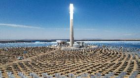 Gobi Desert Multi-energy Complementary Base PV Project Site in Jiuquan