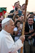 Pope Leo XIV Attends Jubilee of Youth Prayer Vigil - Vatican