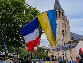 Ukrainians Rally For Anti-aircraft Defence Resources - Paris