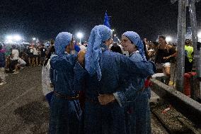 Atmosphere During Prayer Vigil For Youth Jubilee 2025 - Rome