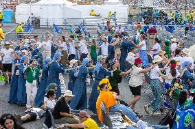 Atmosphere During Prayer Vigil For Youth Jubilee 2025 - Rome