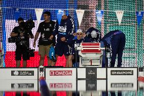 4x100m Medley Relay - Team France Wins Silver At 2025 World Aquatics Championships - Singapore