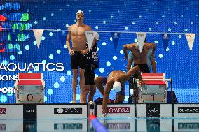 4x100m Medley Relay - Team France Wins Silver At 2025 World Aquatics Championships - Singapore