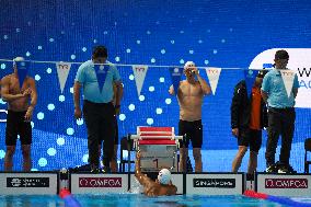 4x100m Medley Relay - Team France Wins Silver At 2025 World Aquatics Championships - Singapore