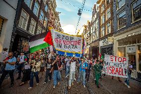 Amsterdam Protesters Rally for Gaza - Netherlands