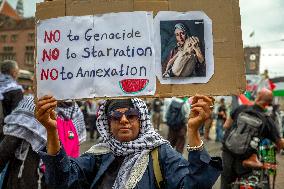Amsterdam Protesters Rally for Gaza - Netherlands