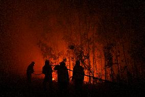 Fire in Ponteceso (A Coruna) forces residents of Balarés to evacuate and several roads to be cut off