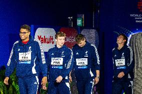 4x100m Medley Relay - Team France Wins Silver At 2025 World Aquatics Championships - Singapore