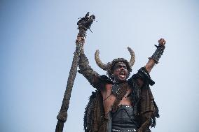 Viking Landing of the LXV Viking Romaria Vikinga - Spain