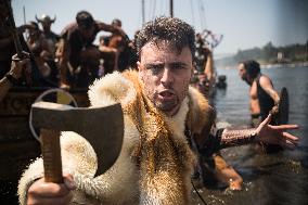 Viking Landing of the LXV Viking Romaria Vikinga - Spain