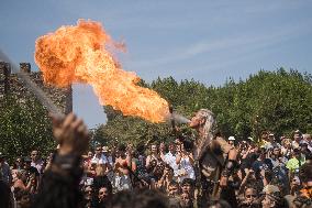 Viking Landing of the LXV Viking Romaria Vikinga - Spain