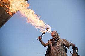 Viking Landing of the LXV Viking Romaria Vikinga - Spain