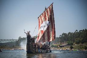 Viking Landing of the LXV Viking Romaria Vikinga - Spain