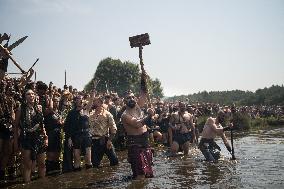Viking Landing of the LXV Viking Romaria Vikinga - Spain