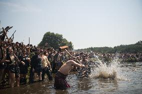 Viking Landing of the LXV Viking Romaria Vikinga - Spain