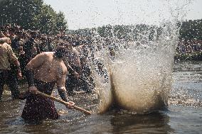 Viking Landing of the LXV Viking Romaria Vikinga - Spain