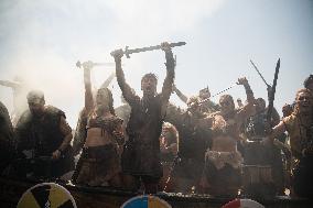 Viking Landing of the LXV Viking Romaria Vikinga - Spain