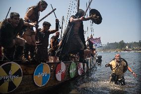 Viking Landing of the LXV Viking Romaria Vikinga - Spain