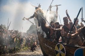 Viking Landing of the LXV Viking Romaria Vikinga - Spain