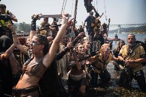 Viking Landing of the LXV Viking Romaria Vikinga - Spain