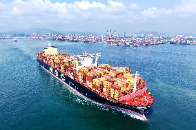 Qingdao Port Container Shipping Route