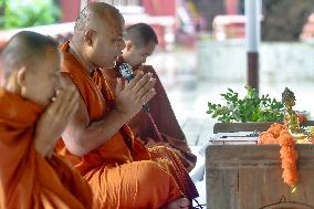 Buddhist Devotees Mark Guru Purnima - India