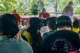 Buddhist Devotees Mark Guru Purnima - India