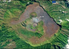 Satellite views of Mount Bromo - Indonesia