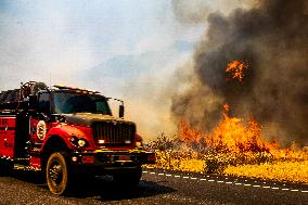 Wildfire Rages Through Los Padres Forest - USA