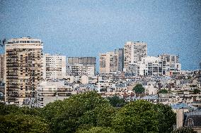 Illustration - City of Paris and Apartment Blocks - Paris