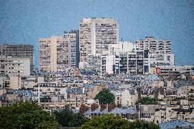 Illustration - City of Paris and Apartment Blocks - Paris